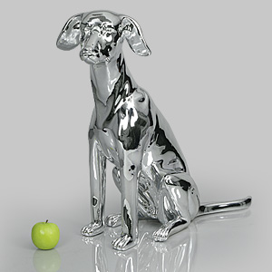 Dog Mannequin Arthur - Chrome