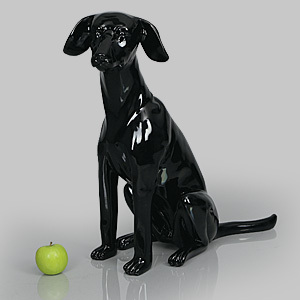 Dog Mannequin Arthur - Gloss Black