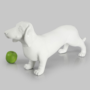 Dog Mannequin Bertha - Anti-Scratch White